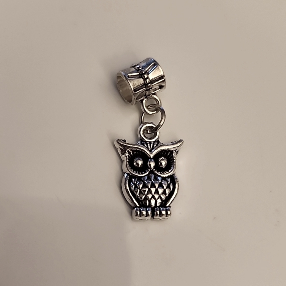 OWL  12 Charm for European Style Bracelets Fits Pandora Systems